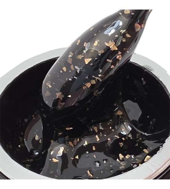 Marble Gold Black Veil Builder Gel