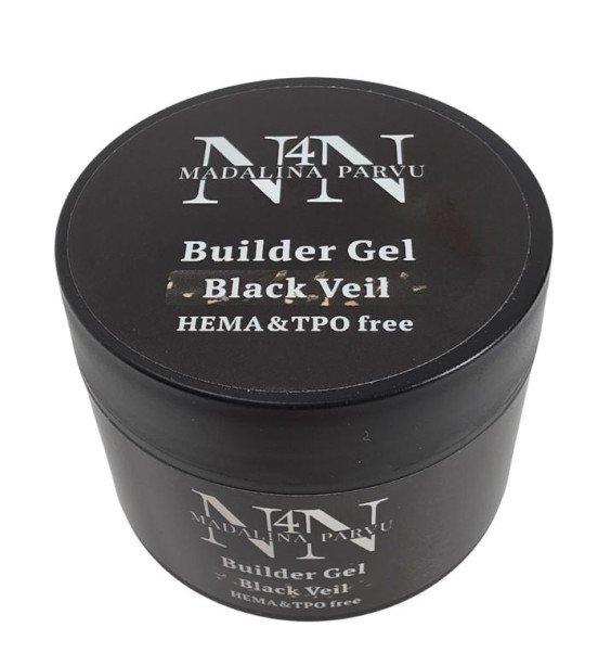 Marble Gold Black Veil Builder Gel