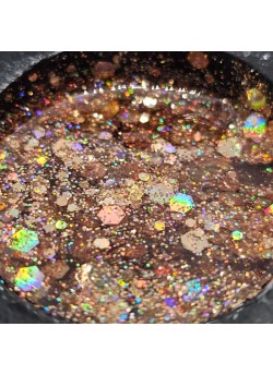 Golden Crystal Spark Collection Builder Gel