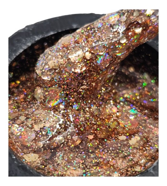 Golden Crystal Spark Collection Builder Gel