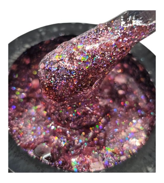 Rosy Crystal Spark Collection Builder Gel