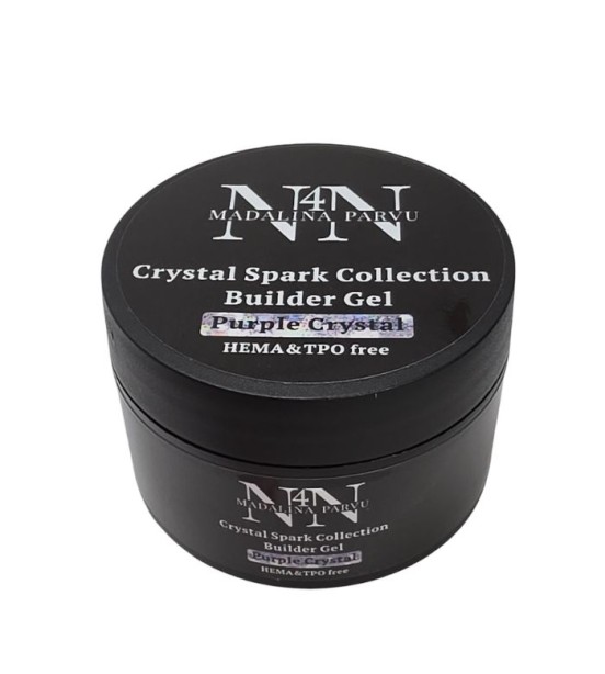 Purple Crystal Spark Collection Builder Gel