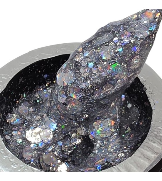 Silver Crystal Spark Collection Builder Gel