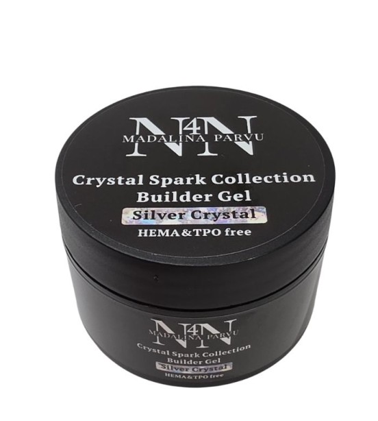 Silver Crystal Spark Collection Builder Gel