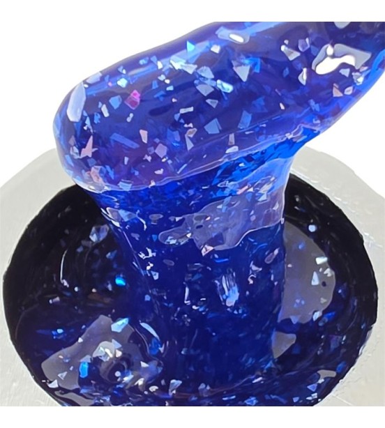 Vivid Flakes Cobalt Kiss Builder Gel