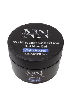 Vivid Flakes Cobalt Kiss Builder Gel