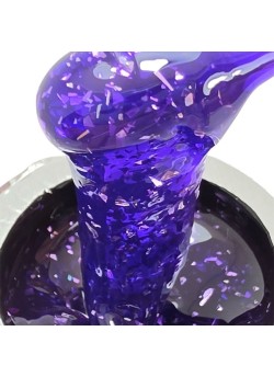 Vivid Flakes Purple Rain Builder Gel