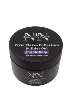 Vivid Flakes Purple Rain Builder Gel