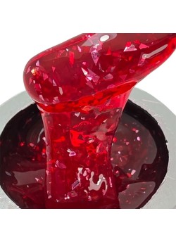 Vivid Flakes Red Velvet Builder Gel
