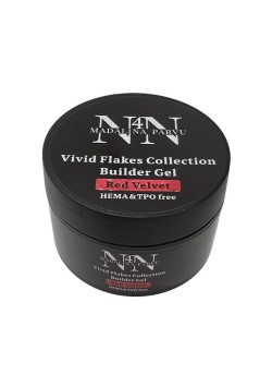Vivid Flakes Red Velvet Builder Gel