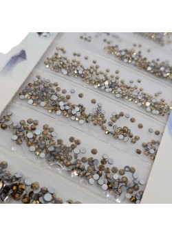 Set cristale 6 mărimi auriu